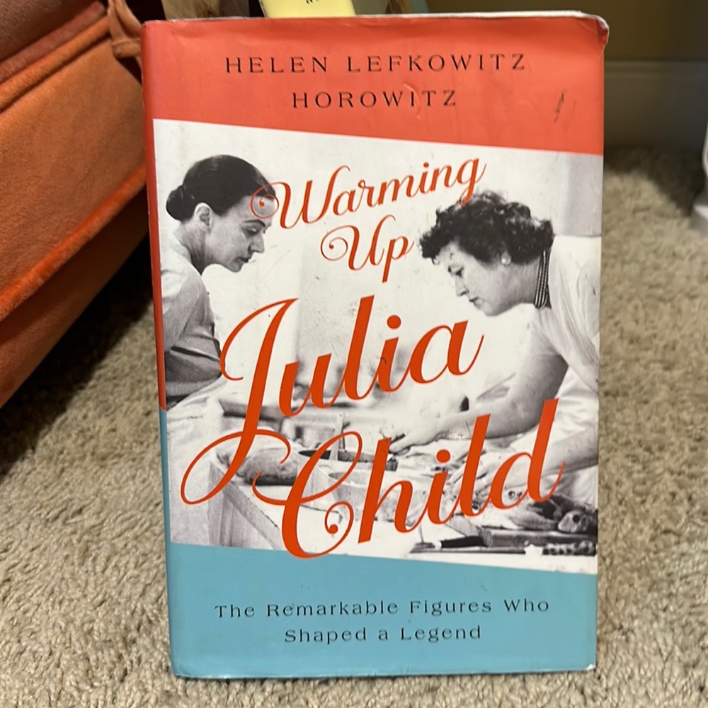 warming up Julia Child cookbook